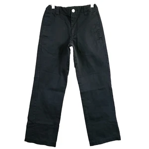 Cherokee Boys Chino Pants Size 10 Black Straight Leg Adjustable Waistbands - Picture 1 of 9