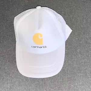 Adult Unisex Carhartt Letter Embroiled Mesh Baseball Hats WHITE,WHITE - Picture 1 of 3