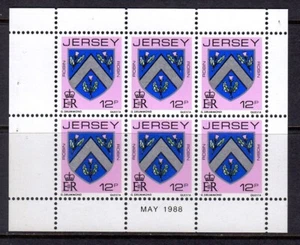 Jersey 1984 12p Arms Mint MNH Booklet Pane SC 258a - Picture 1 of 1