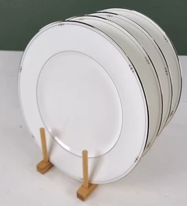 4er Set Royal Doulton Precious Platinum 10 3/4" Essteller Japan - Bild 1 von 7