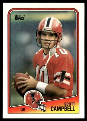 1988 Topps  #384 Scott Campbell - Atlanta Falcons Rookie - Image 1 of 2