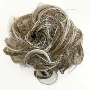 Apexhairs Messy Bun Scrunchie braun und grau - Bild 1 von 2