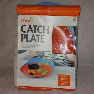 Boon Toddler, Special Needs Catch Plate w/Original Box Blue Orange BPA, PVC Free