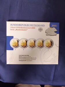 2 Euro Gedenkmünzenset 2006 Serie Bundesländer Schleswig-Holstein Spiegelglanz