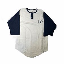 Vintage 1970's PLAYBOY Bunny Blue White Raglan Shirt USA Large Nos Baseball