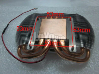 ATI AMD 53mm hole Graphic card Fan with Heatsink YD128015ML 2-Pin copper base - Image 1 of 4