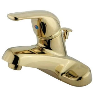 Kingston Brass GKB542 Chatham 4" Centerset Bathroom Faucet, Polished Brass, - Picture 1 of 2