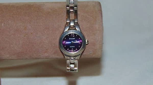 LADY'S SHARP SILVER TONE WATCH 6 1/2" BAND - Picture 1 of 8