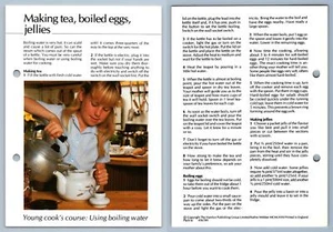 Making Tea, Boiled Eggs, Jellies - Young Cook Hamlyn All-Colour Cookery Card - Picture 1 of 1