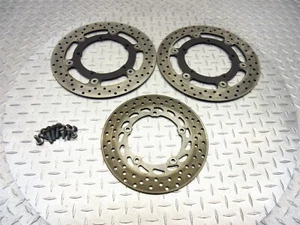 Yamaha FZ6 FZ6R 2009 07-09 OEM rotores de freno delanteros traseros discos pernos - Imagen 1 de 11