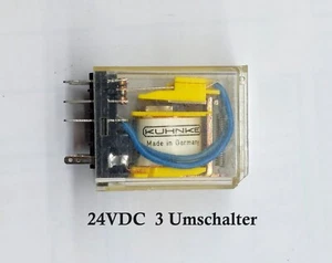 24VDC Hochwertiges Kammrelais 3 Wechsler KUHNKE GERMANY Typ C A3 250V - Bild 1 von 3
