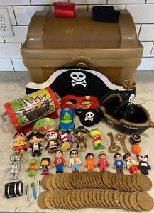 Ryan's World Mega Mystery Treasure Chest, Pirate Ship, Figures, and Coins Lot - Picture 1 of 13