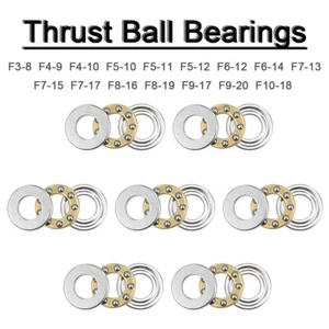 Miniature Flat Thrust Ball Bearings Internal Dia 3mm 4mm 5mm 6mm 7 8mm 9mm 10mm - Picture 1 of 11