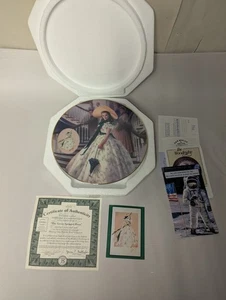 Gone With The Wind "The Green Sprigged Dress" 3rd Iss. Coll. Plate Bradford Exch - Picture 1 of 8