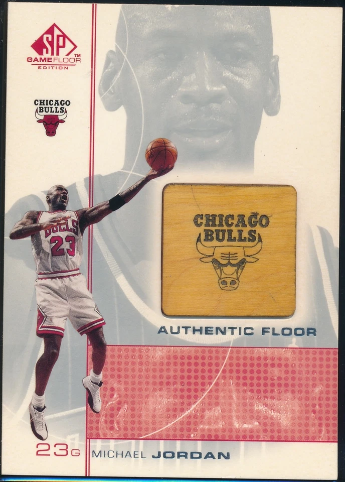 2000 UPPER DECK SP GAME FLOOR MICHAEL JORDAN AUTHENTIC FLOOR CARD #MJ - Image 1 of 1