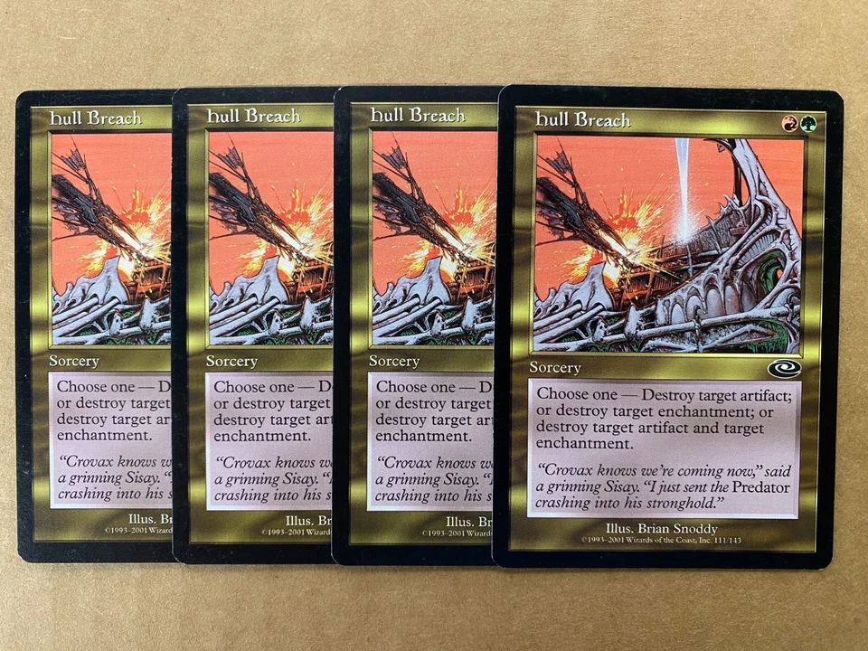 MTG 4x Hull Breach # 111 Planeshift Pauper Legacy Magic the Gathering x4 LP - Image 1 of 1