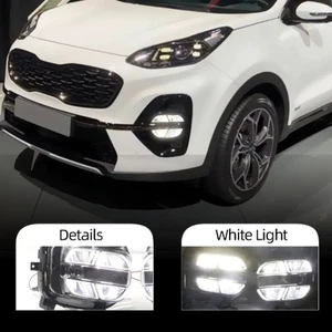 For Kia Sportage 2019-2022 Fog Light LED Daytime Running Lamps White 1Pair DRL  - Picture 1 of 9