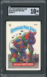 Garbage Pail Kids 9th Series #376A Retchin' Gretchen Os9 SGC 10 GEM MINT-Not PSA - Picture 1 of 2