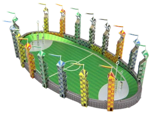 Kit modelo metal paso quidditch tierra metal - Imagen 1 de 6