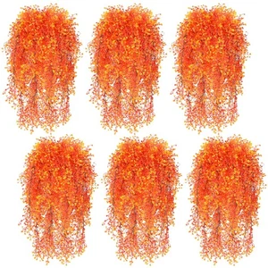 6 Piezas Flores Artificiales Colgantes Otoño Falsas Mamás para Exterior Decoraciones Otoño... - Imagen 1 de 7