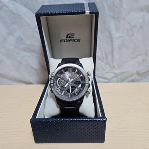 Casio Edifice ECB 2000 Black Dial Black Band Men's Watch Used in Good Condition - Picture 1 of 10