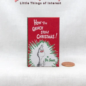 1:4 Scale HOW THE GRINCH STOLE CHRISTMAS Illustrated Readable Book Seuss AG - Picture 1 of 9