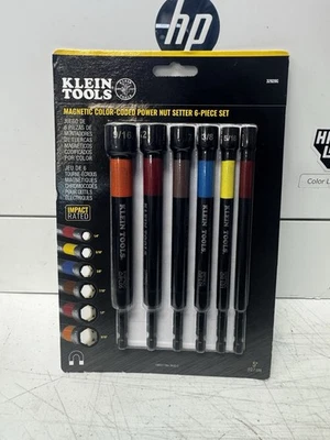 Klein Tools 32920G Juego de 6 tuercas eléctricas magnéticas codificadas por colores Foto 1 de 2