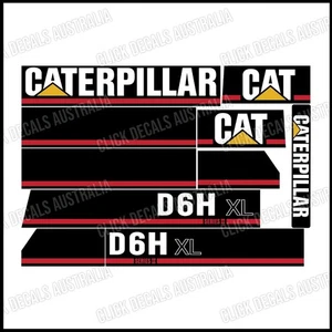 Caterpillar D6H XL Decals Sticker Kit for dozer - Picture 1 of 2