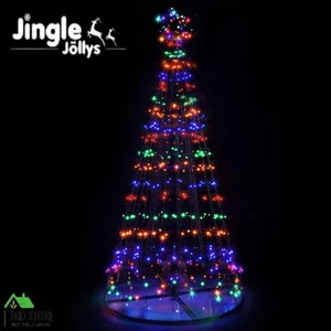 Jingle Jollys 2.1M LED Christmas Tree Lights 240pc LED Multi Colour Optic Fiber - Picture 1 of 6