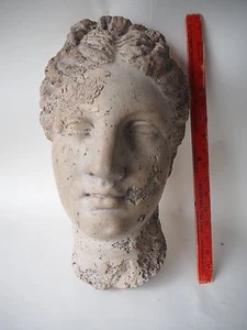 RÉPLICA DE BUSTO DE PARED DE DIOSA ANTIGUA MOLDEADA DE COLECCIÓN PARA MUSEO DE HISTORIA NATURAL NY  - Imagen 1 de 12