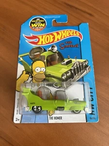 2014 Hot Wheels HW City green Simpsons Powell Motors The Homer Concept Car Sedan - Picture 1 of 2