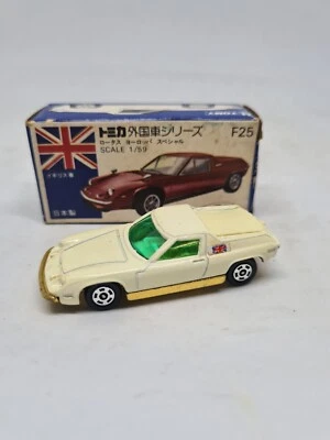 Tomica # F25 - LOTUS EUROPA Special WHITE New In Box Vintage MADE IN JAPAN 1977 — 第 1/4 张图片