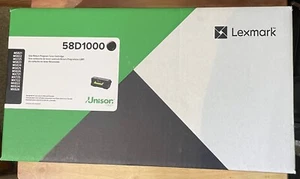 Lexmark 58D1000 Toner 7500 Page-Yield Black NEW - Photo 1/5