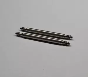 2 Edelstahl-Federstege (1 Paar), 13-24 mm, Rohr/Zapfen Ø 1,8/0,9 mm Premium - Bild 1 von 2