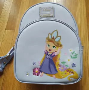 Mini zaino Loungefly Disney aggrovigliato giovane diadema raperonzolo Pascal LEGGI - Foto 1 di 11
