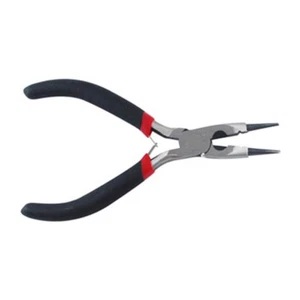 1 Pc Black Gunmetal PolishingWire Cutter Round Nose Jewelry Pliers 128x65x10mm - Picture 1 of 2