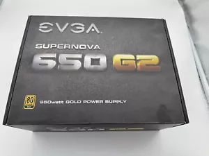 220-G2-0650 EVGA POWER SUPPLY USED, TESTED WITH ORIGINAL BOX, MANUAL, CABLES - Picture 1 of 13