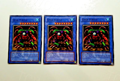 Yu-Gi-Oh! MRL-069 3x "Crab Turtle" NMint-Mint - Image 1 of 2