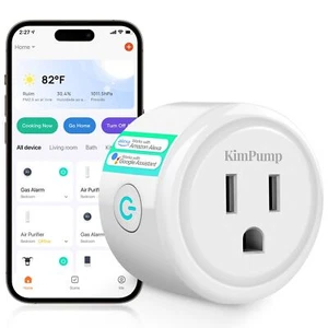 WiFi Smart Plug, App Controlled Plug Compatible with Alexa and Google Home, W... - Picture 1 of 7