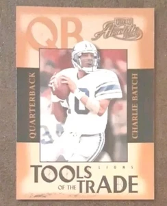CHARLIE BATCH 2000 Playoff Absolute #TT-5 Tools of the Trade SP /2000 Lions. C1A - Picture 1 of 3