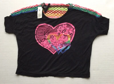 Flowers by Zoe Girl’s Black T Shirt Sz 4T NWT Retail $48 - Изображение 1 из 3