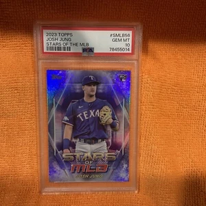 Josh Jung Rookie 2023 Topps Stars Of The MLB #SMLB56 Rangers PSA 10 Gem Mint - Picture 1 of 3