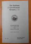 1955 Institute of certified grocers exam syllabus adverts Harris Bacon & Danish
