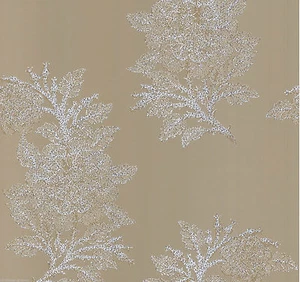 1 ROLL OF OSBORNE & LITTLE CABOCHON AJOURE WALLPAPER W6433-04 PALE STONE/SILVER - Picture 1 of 5
