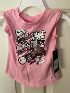 Toddler Nike Girl's Empowerment 12 Months Pink Shirt *NEW w/Tags* d1 - Picture 1 of 4