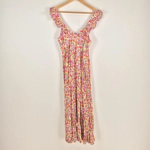 Sportsgirl womens dress size 6 midi fit flare multicolour floral sleeveles039289 - Picture 1 of 10