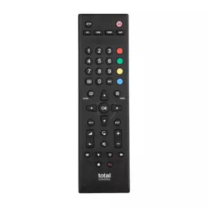 TOTAL CONTROL UNIVERSAL 4 IN 1 PROGRAMMED TV REMOTE CONTROL – BLACK – URC1745 - Picture 1 of 3