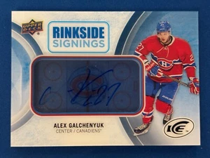 2016-17 UD Ice Rinkside Signings ALEX GALCHENYUK AUTO - Picture 1 of 2