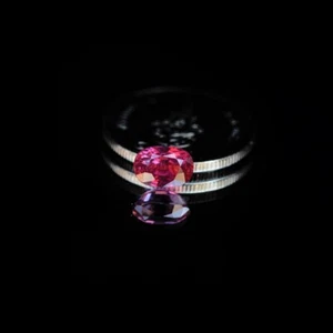 GLC 1.43ct Natural Oval Unheated Purple-Red Ruby Mozambique - Picture 1 of 6