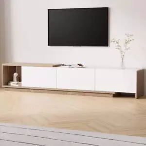 Artiss Extendable White Oak TV Cabinet - Picture 1 of 8